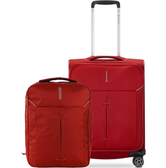 PACK RONCATO IRONIK 2.0 TROLLEY DE CABINA EXTENSIBLE 55CM + MOCHILA 40CM