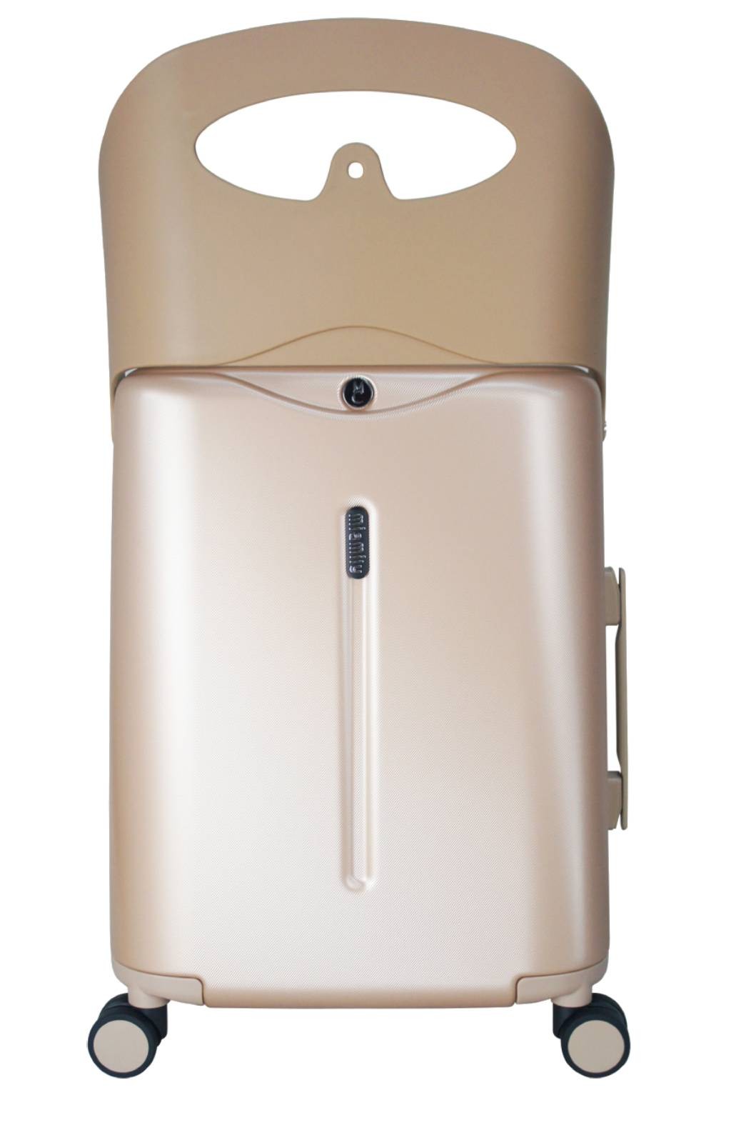 MIAMILY Cabin suitcase With seat -Carry on- champagne Gold