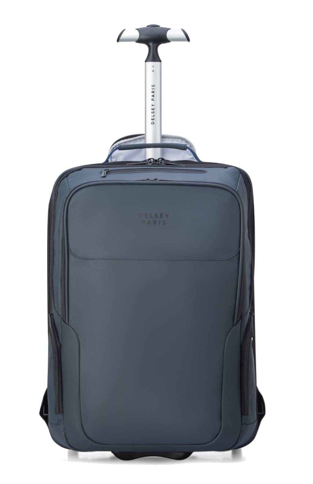 DELSEY PARVIS + MOCHILA DE VIAJE CON RUEDAS 2 COMPARTIMENTOS 17.3” Gris