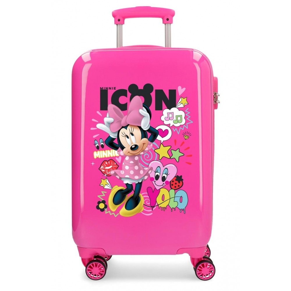 Cabin suitcase Minnie Hi Love Rigid Blue