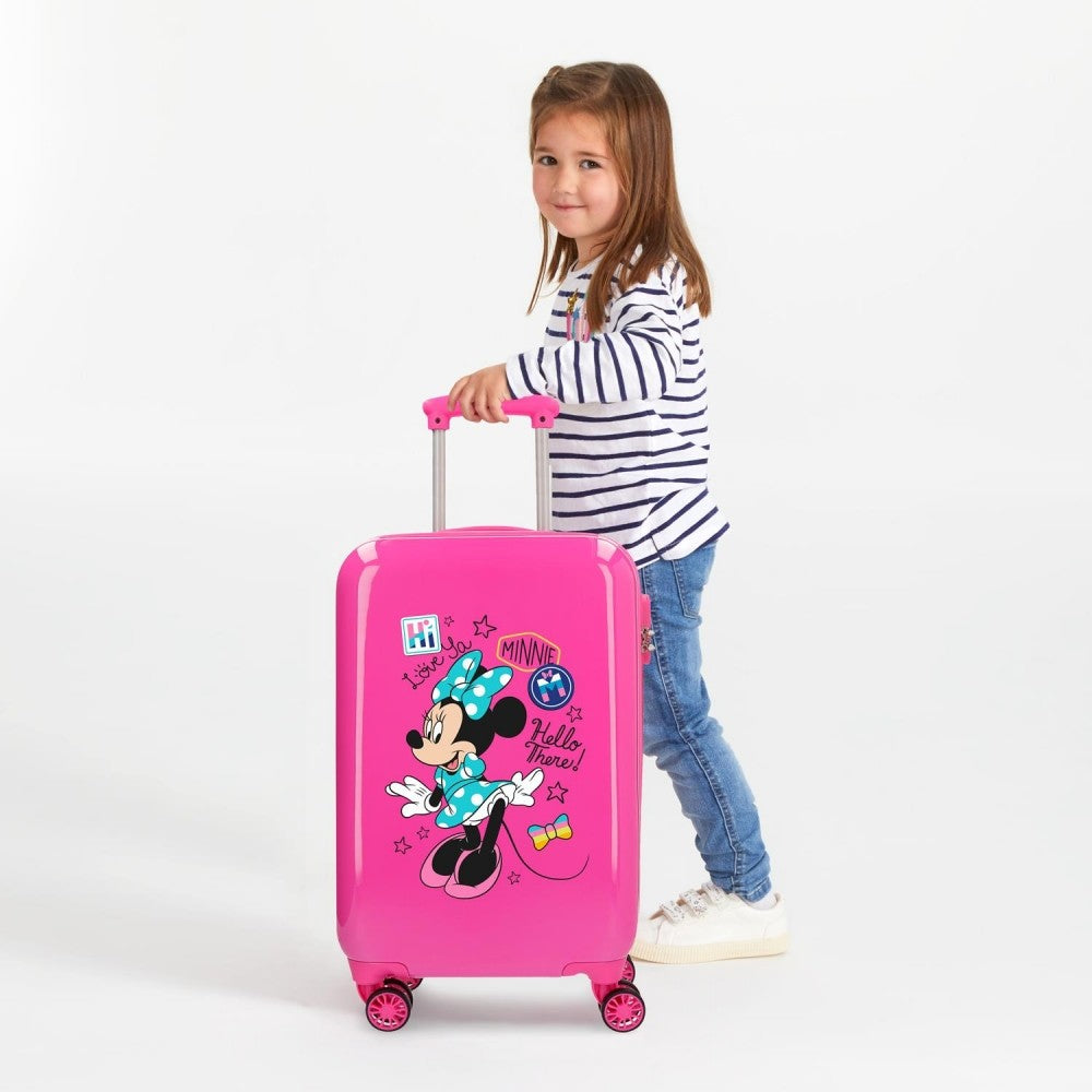 Cabin suitcase Minnie Hi Love Rigid Blue