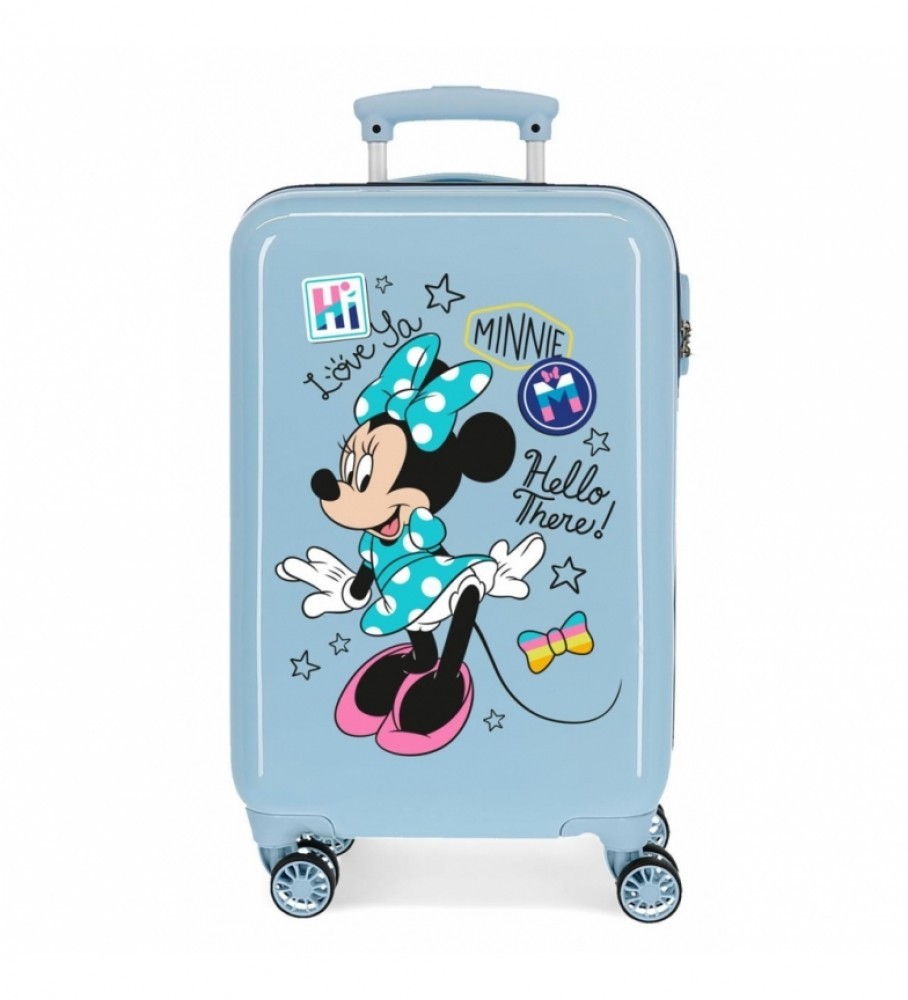 Cabin suitcase Minnie Hi Love Rigid Blue