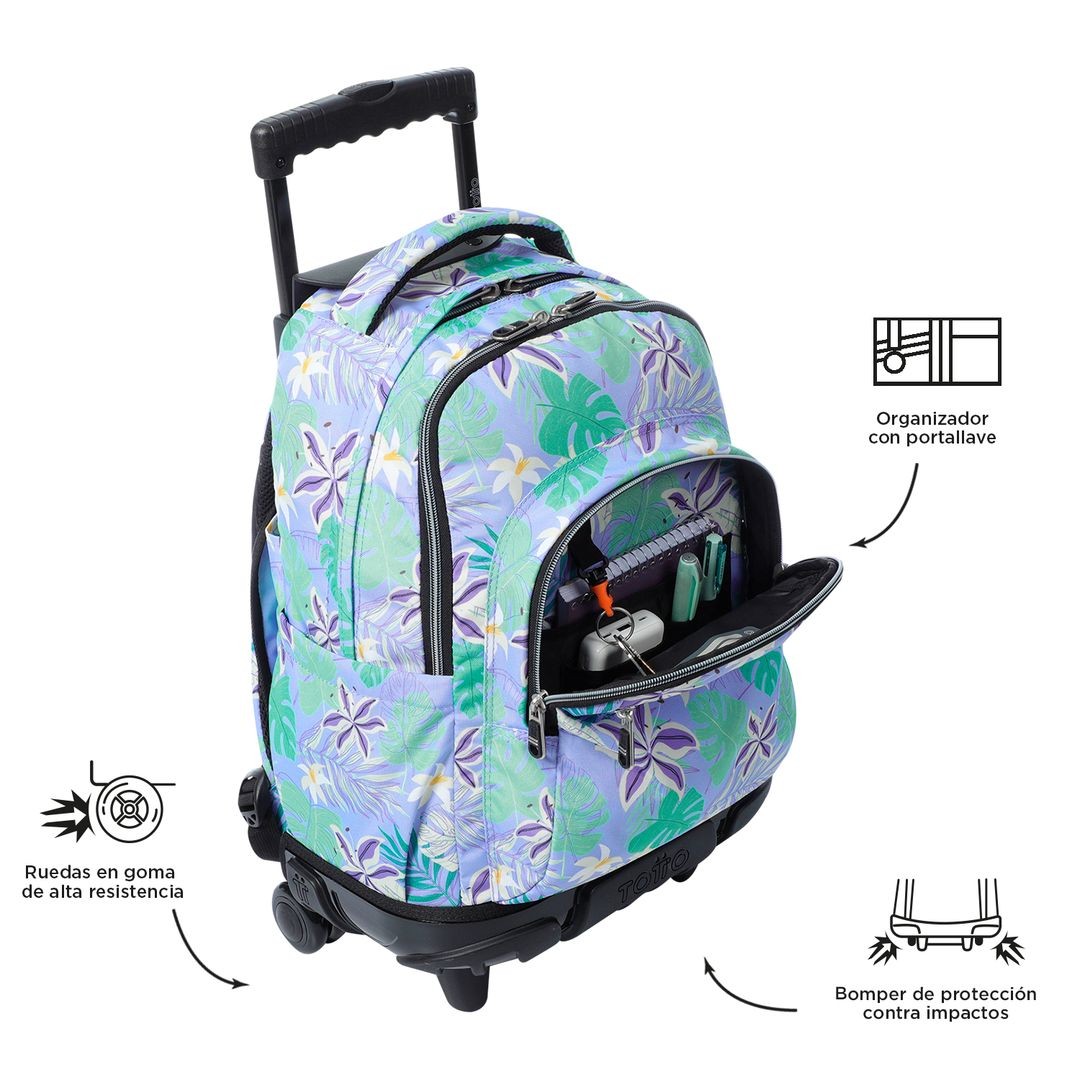 TOTTO School backpack with wheels - 4QC lines