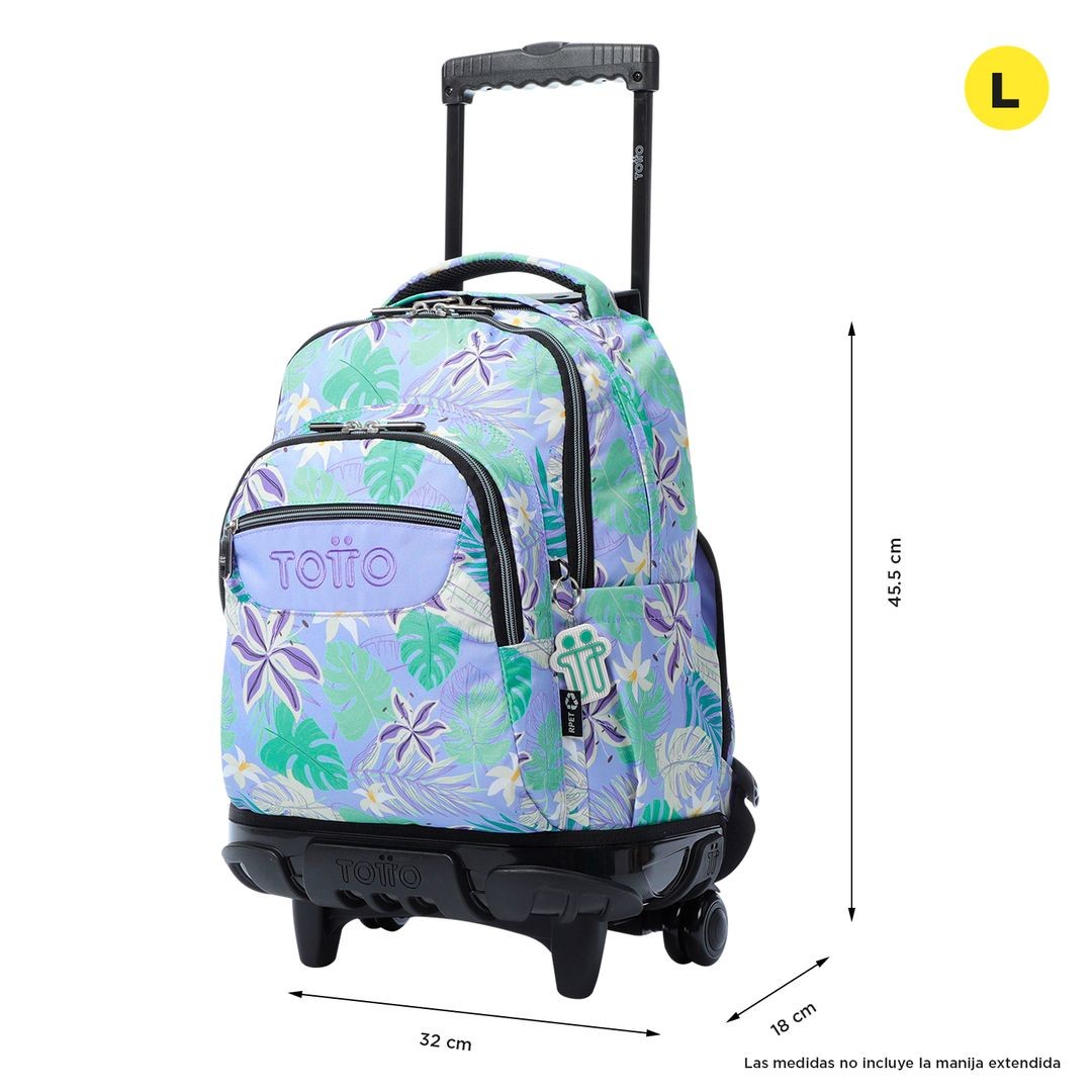 TOTTO School backpack with wheels - 4QC lines