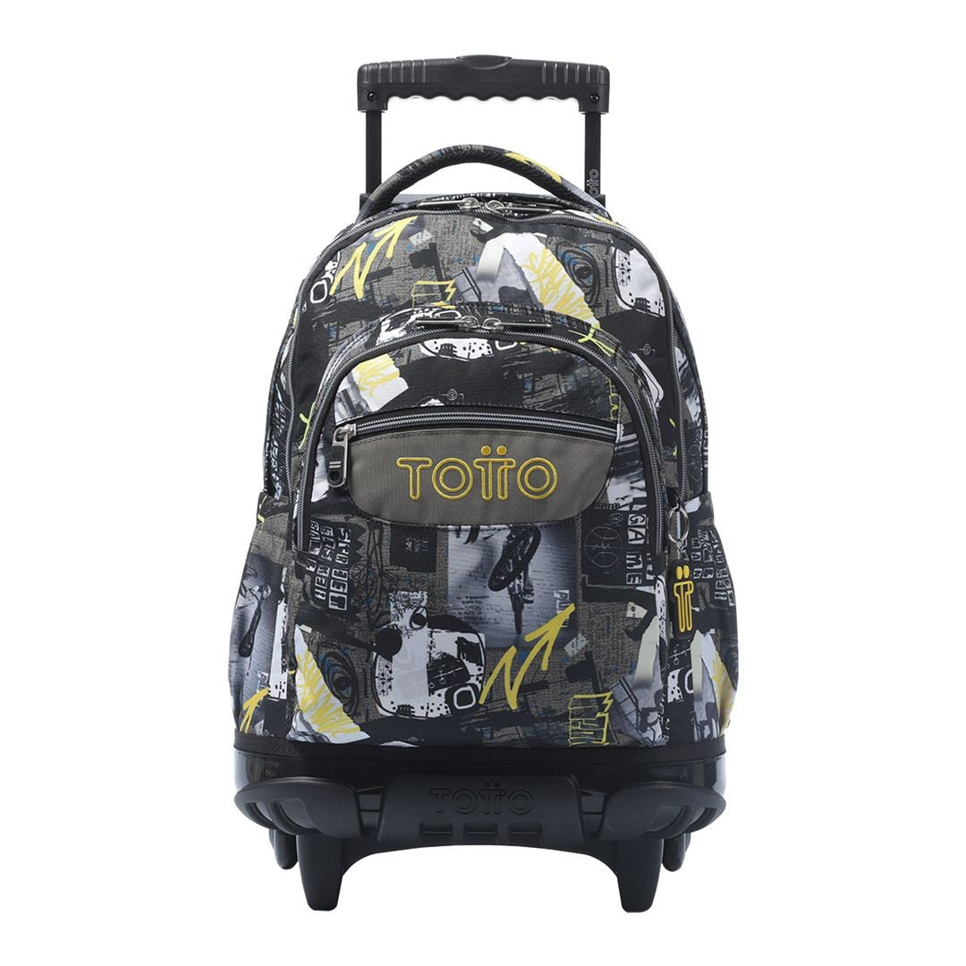 TOTTO School backpack with lines wheels + dashboard case - 6Ct Baski