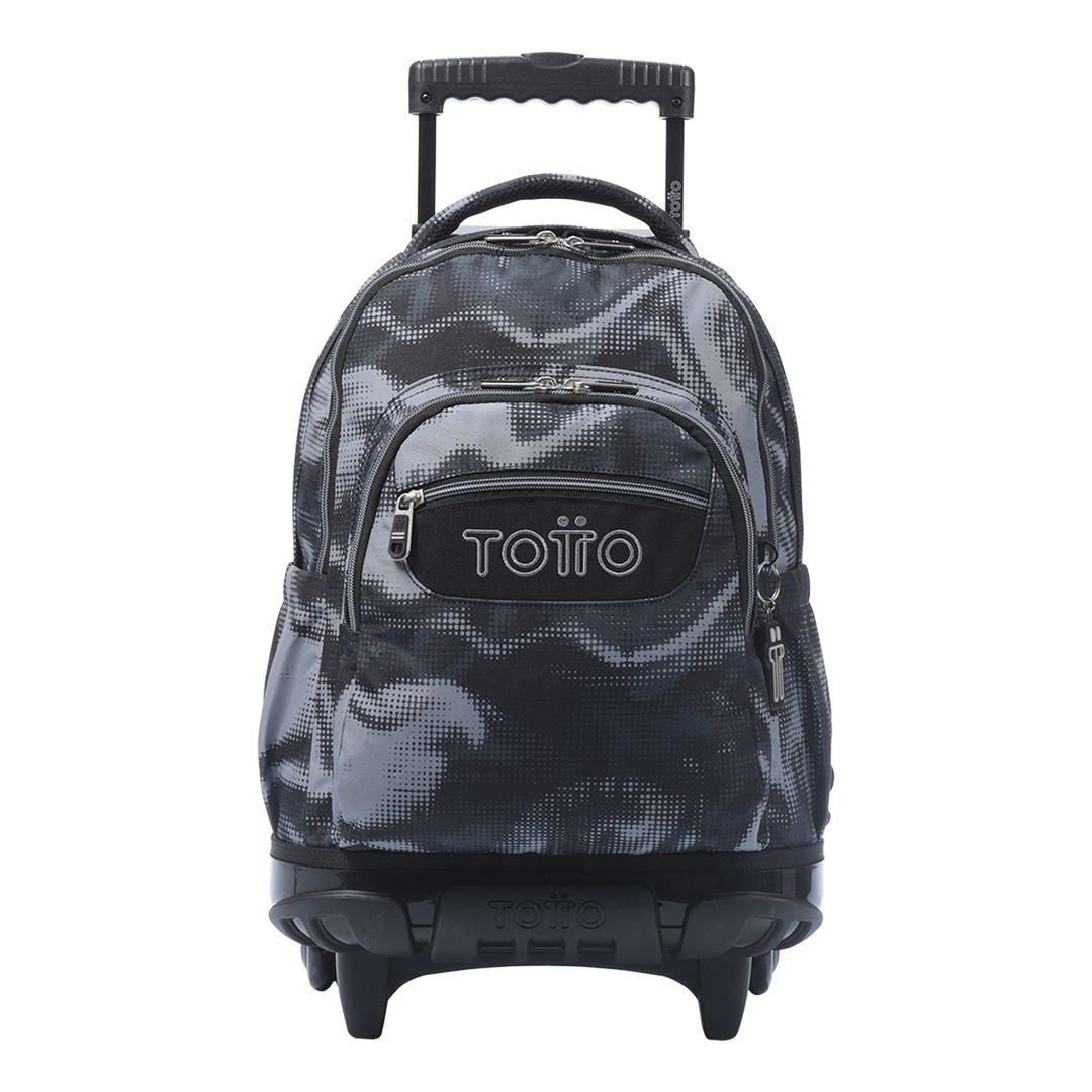 TOTTO School backpack with lines wheels + boards - 6ya bluc