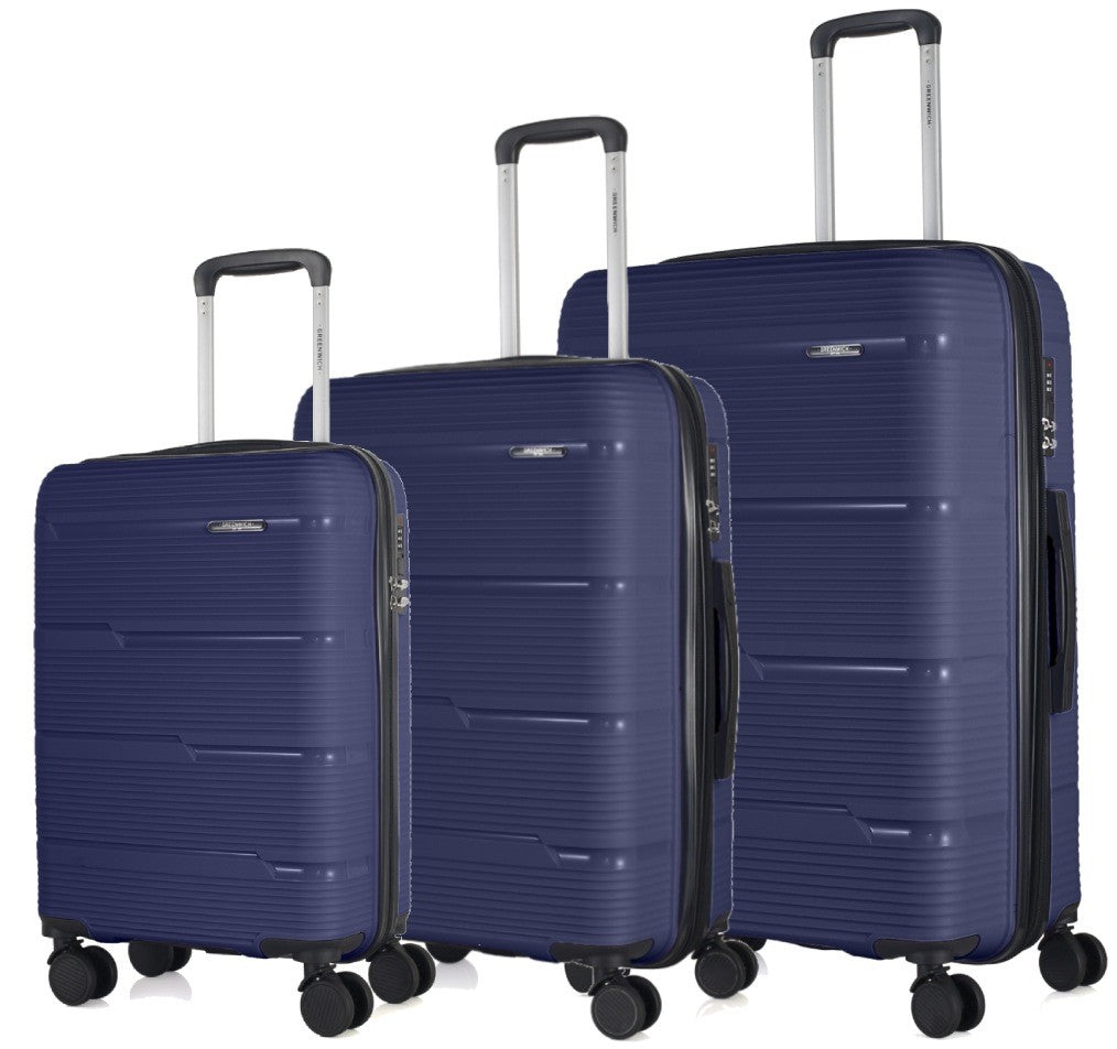 GREENWICH Havana extendable polypropylene suitcases set