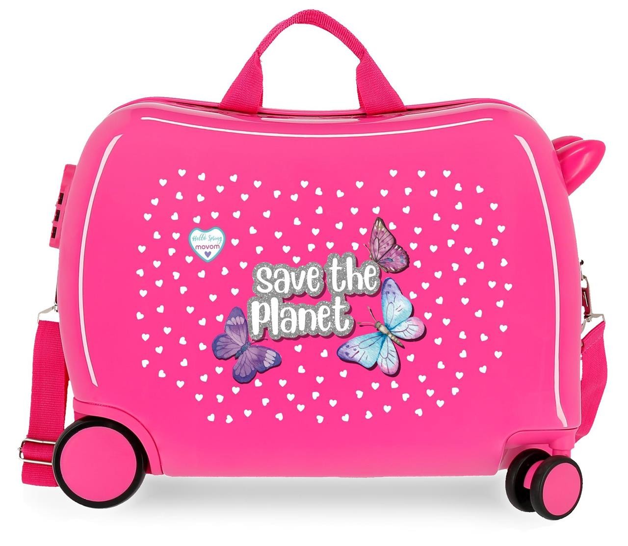 2019822 Maleta Inf.abs 4r.Save the Planet Fuchsia