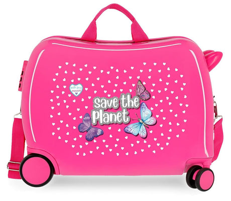 2019822 Maleta Inf.abs 4r.Save the Planet Fuchsia