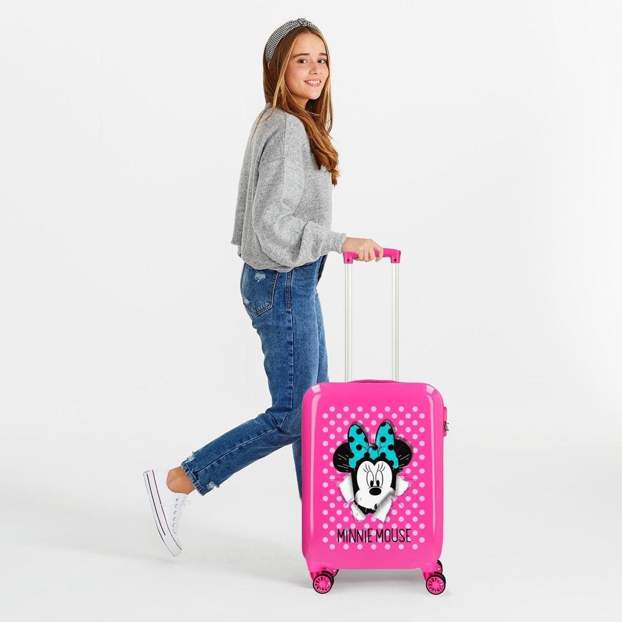 MALETA DE CABINA MINNIE RÍGIDA 55CM LUNARES