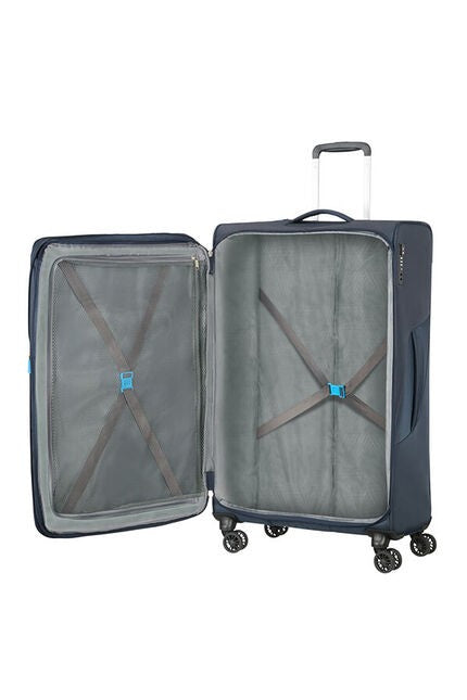 Summerfunk's extensible large suitcase of American Tourister