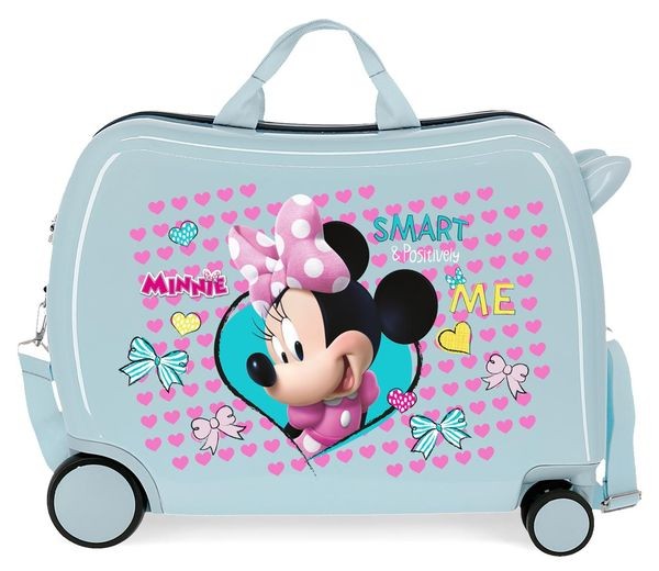 Kinderkoffer Geniet van Minnie Hi Love Light Blue