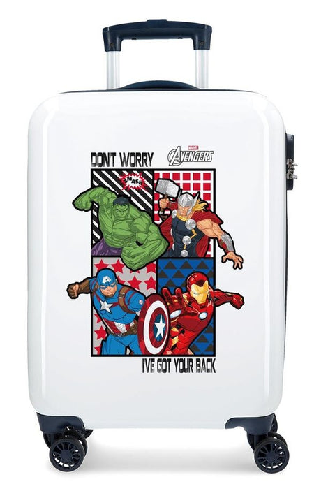 MALETA CABINA  ALL AVENGERS BLANCO