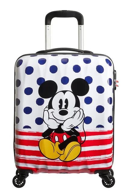 Cabin suitcase 55cm Mickey Blue Dots DISNEY Legends of AMERICAN TOURISTER