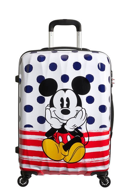 Median suitcase 65cm Mickey Blue Dots DISNEY Legends of AMERICAN TOURISTER