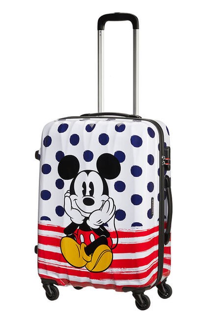 Median suitcase 65cm Mickey Blue Dots DISNEY Legends of AMERICAN TOURISTER