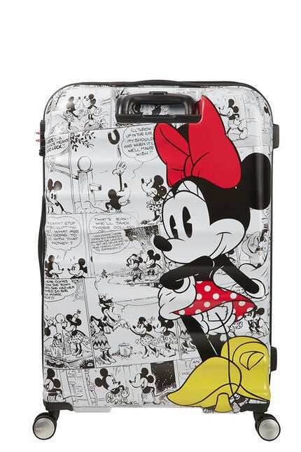 Big Maleta 77cm Minnie Comics White