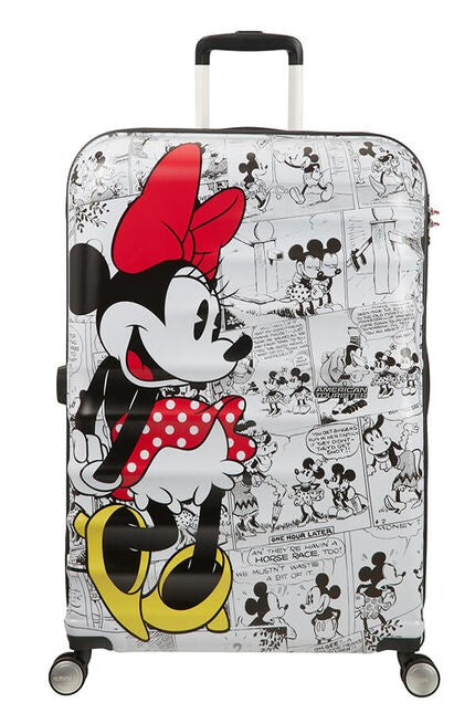 Big Maleta 77cm Minnie Comics White