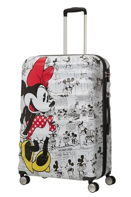 Big Maleta 77cm Minnie Comics White