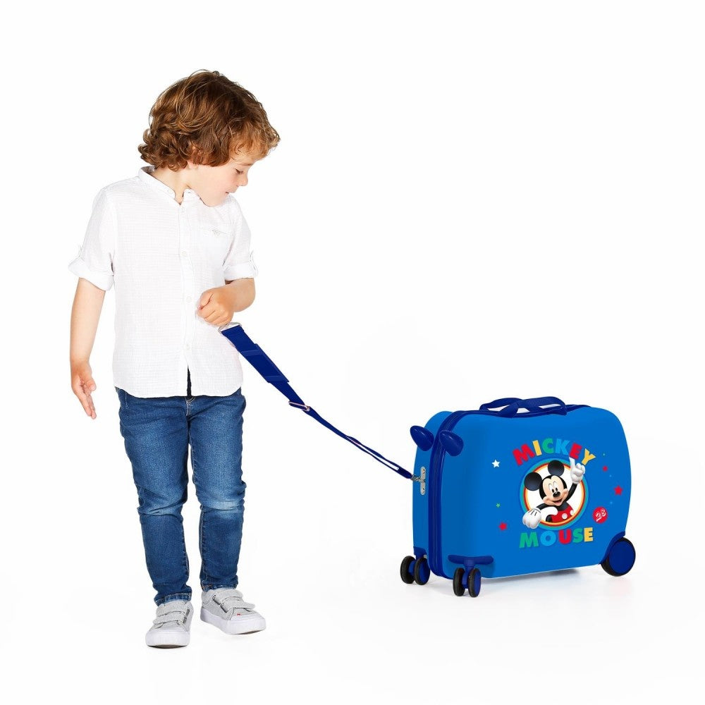 Children's suitcase 2 multidirectional wheels Circle Mickey