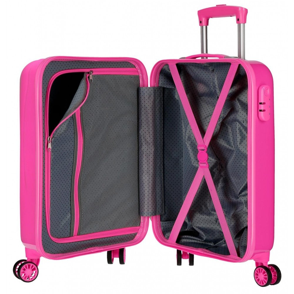 Cabin suitcase Minnie Happy Helpers Rigid 55cm Pink