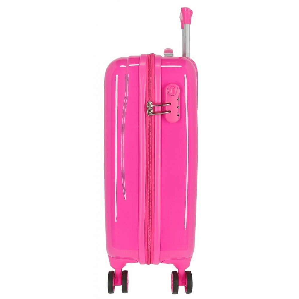 Cabin suitcase Minnie Happy Helpers Rigid 55cm Pink