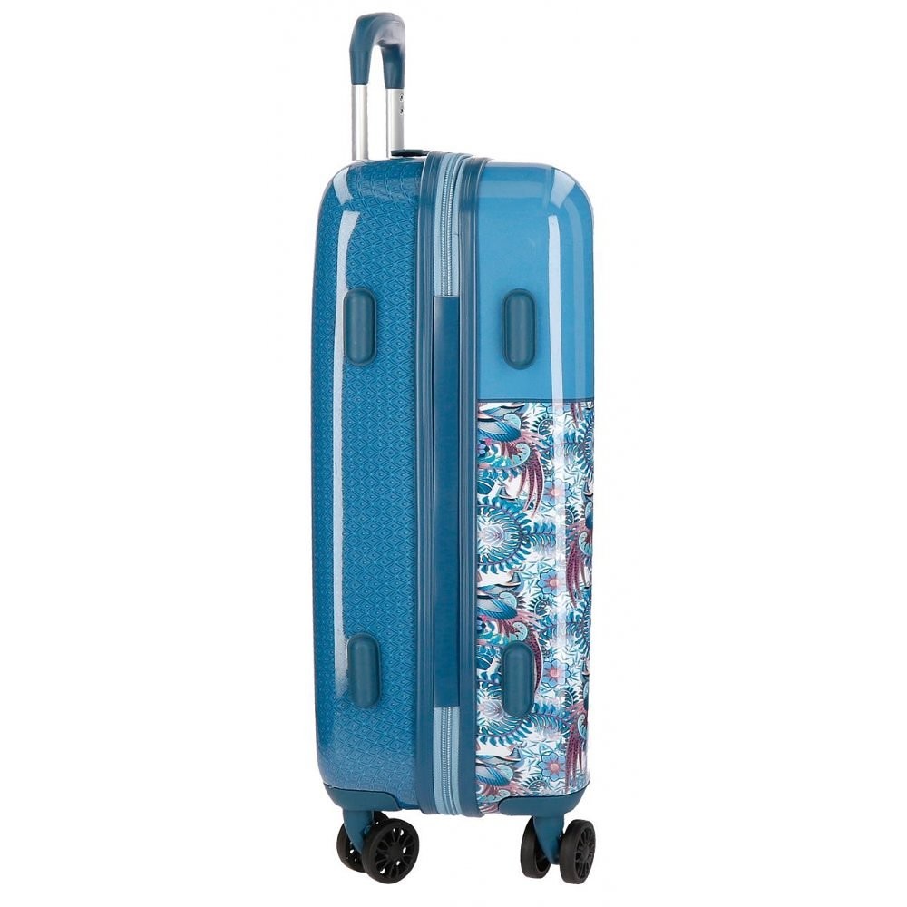 Cabin suitcase Catalina Estrada Faisan Rigid 55cm Blue