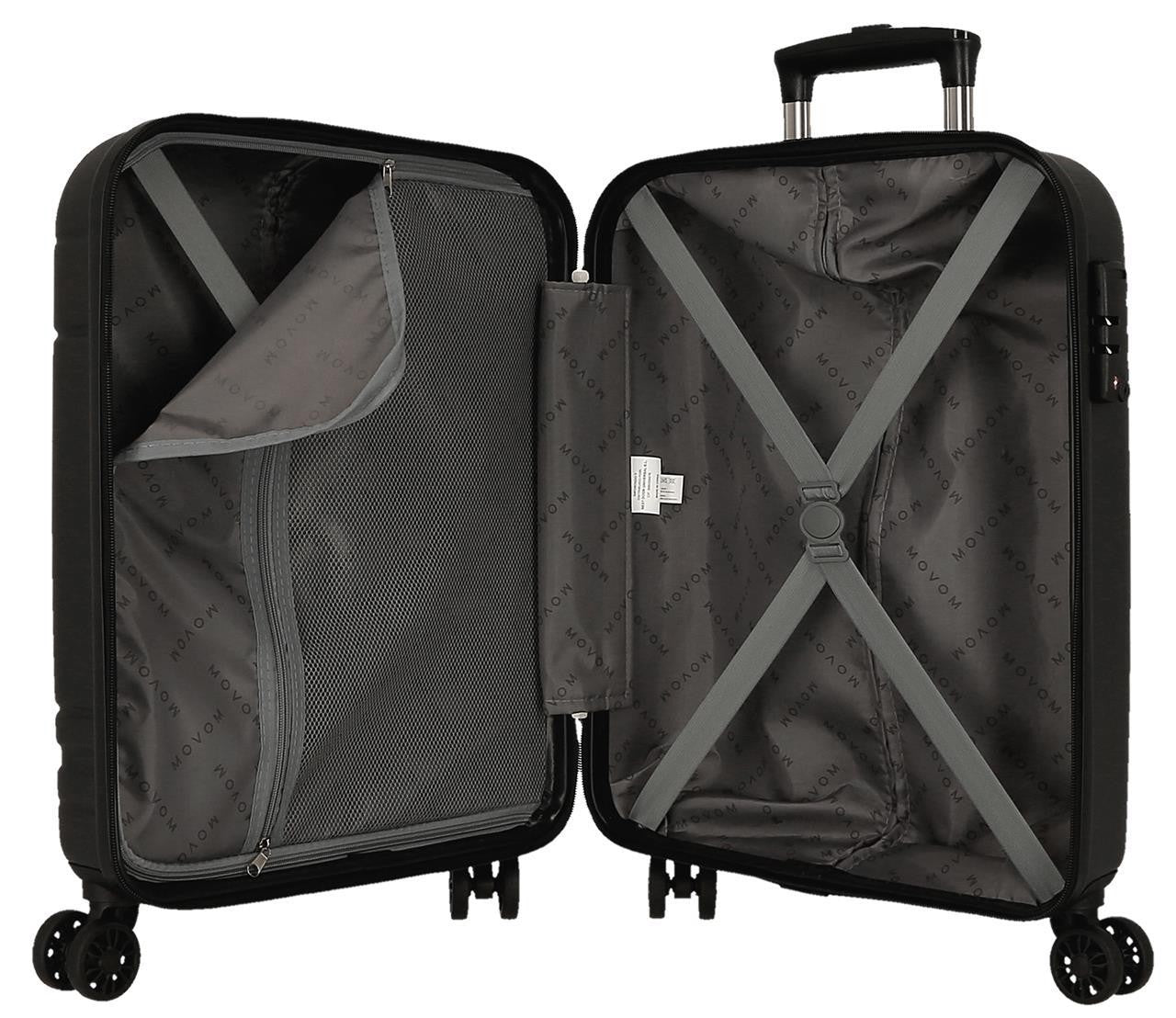 598916a Trolley ABS 55CM.4R.Movom Galaxy Schwarz