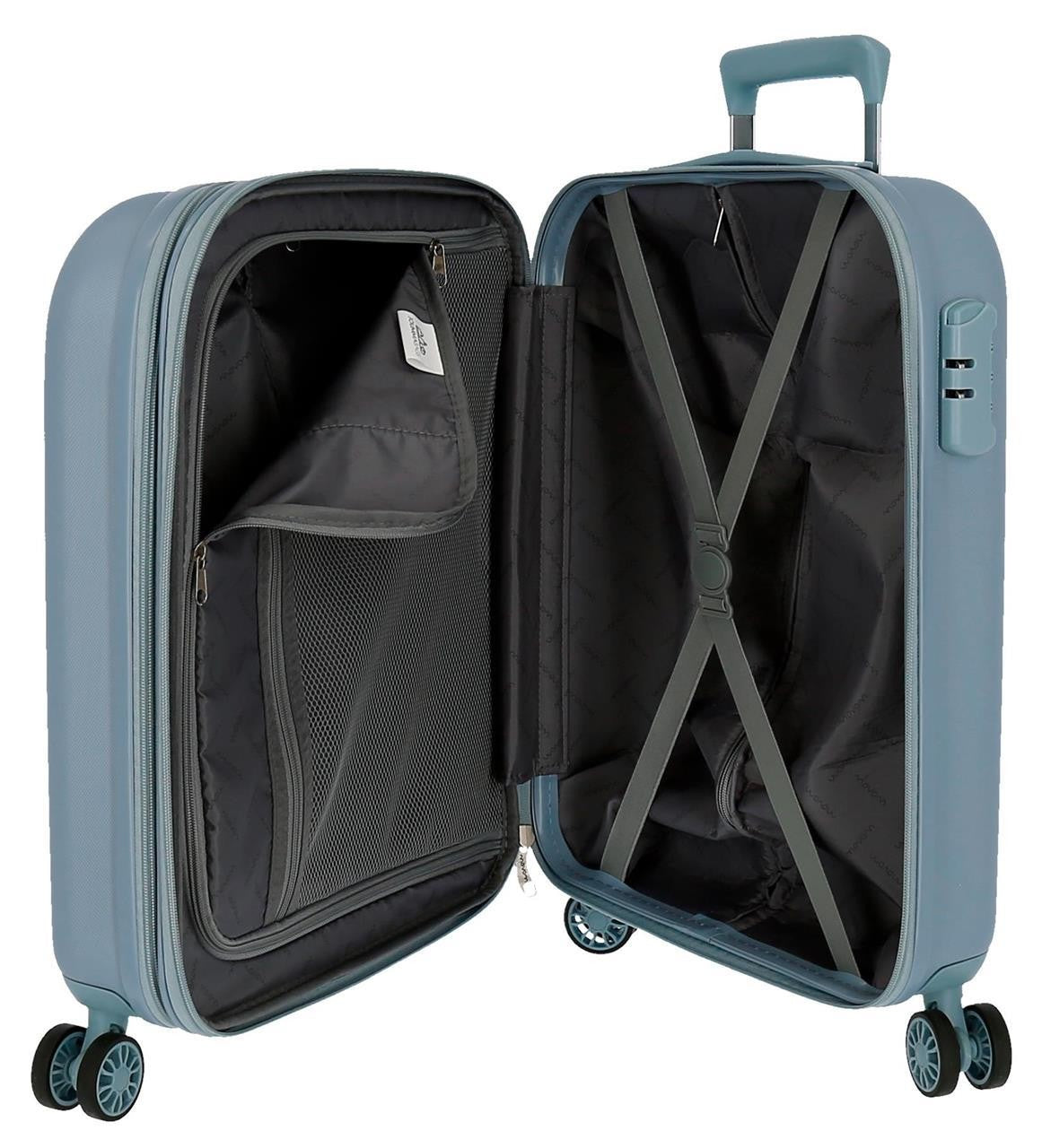 5998663 Trolley ABS 55CM.4R.C/Exp.Movom Riga Blau