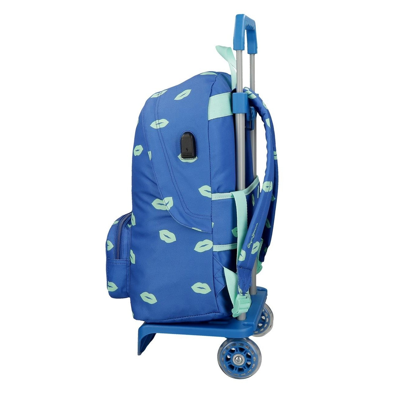 School backpack PEPE JEANS Ruth with car