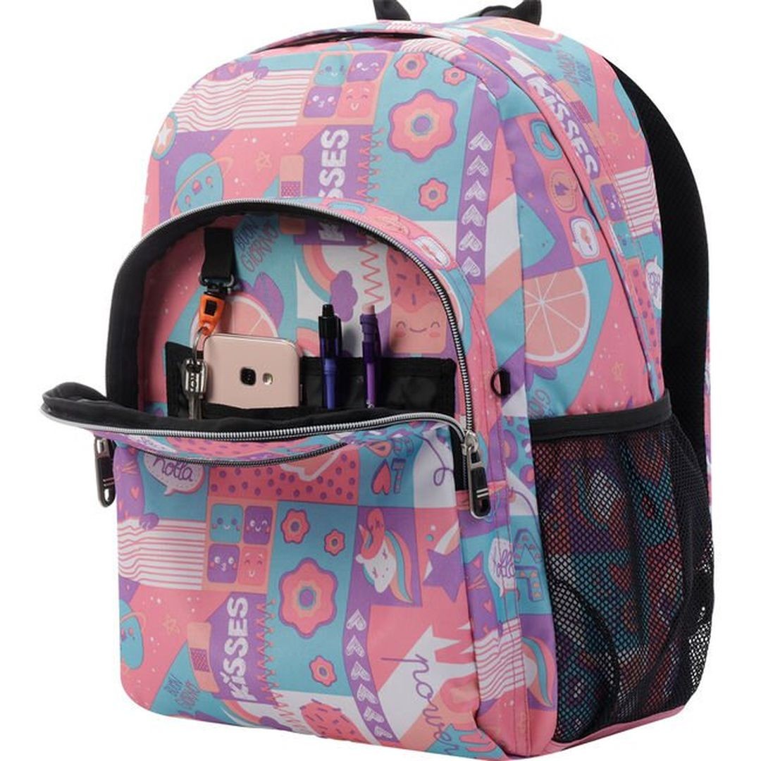 School backpack Totto Adaptable to carcuareles car- ice cream and 2dn fruits