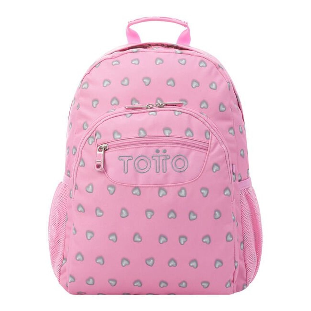 School backpack Totto Adaptable to Road Autuareles- 7iu Hearts