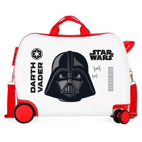 Maleta infantil 2 ruedas multidireccionales Star Wars Darth Vaider Blanco