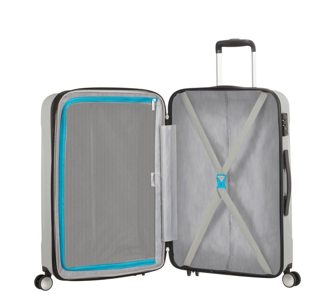 Extendable median suitcase tracklite American Tourister