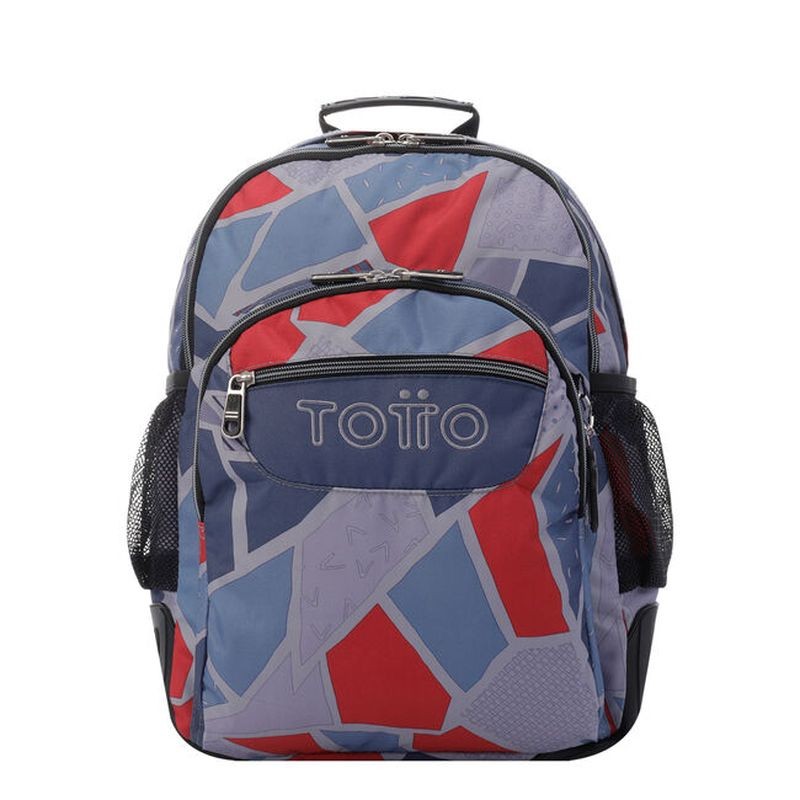 School Backpack - Crayoles- 2jg - Gray and Red