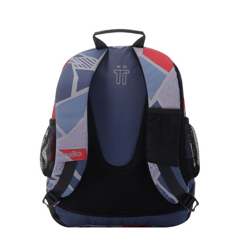 School Backpack - Crayoles- 2jg - Gray and Red