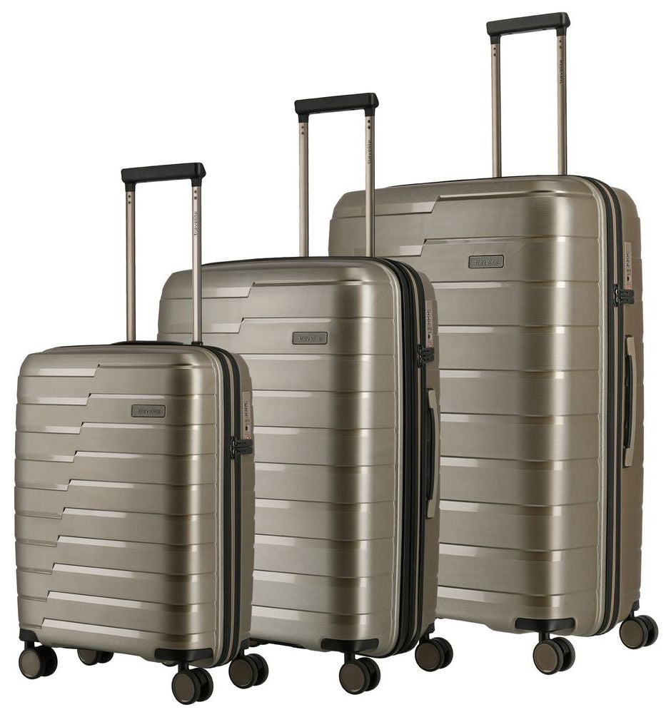 Rigid suitcase set TRAVELITE - Anthacite Air Base