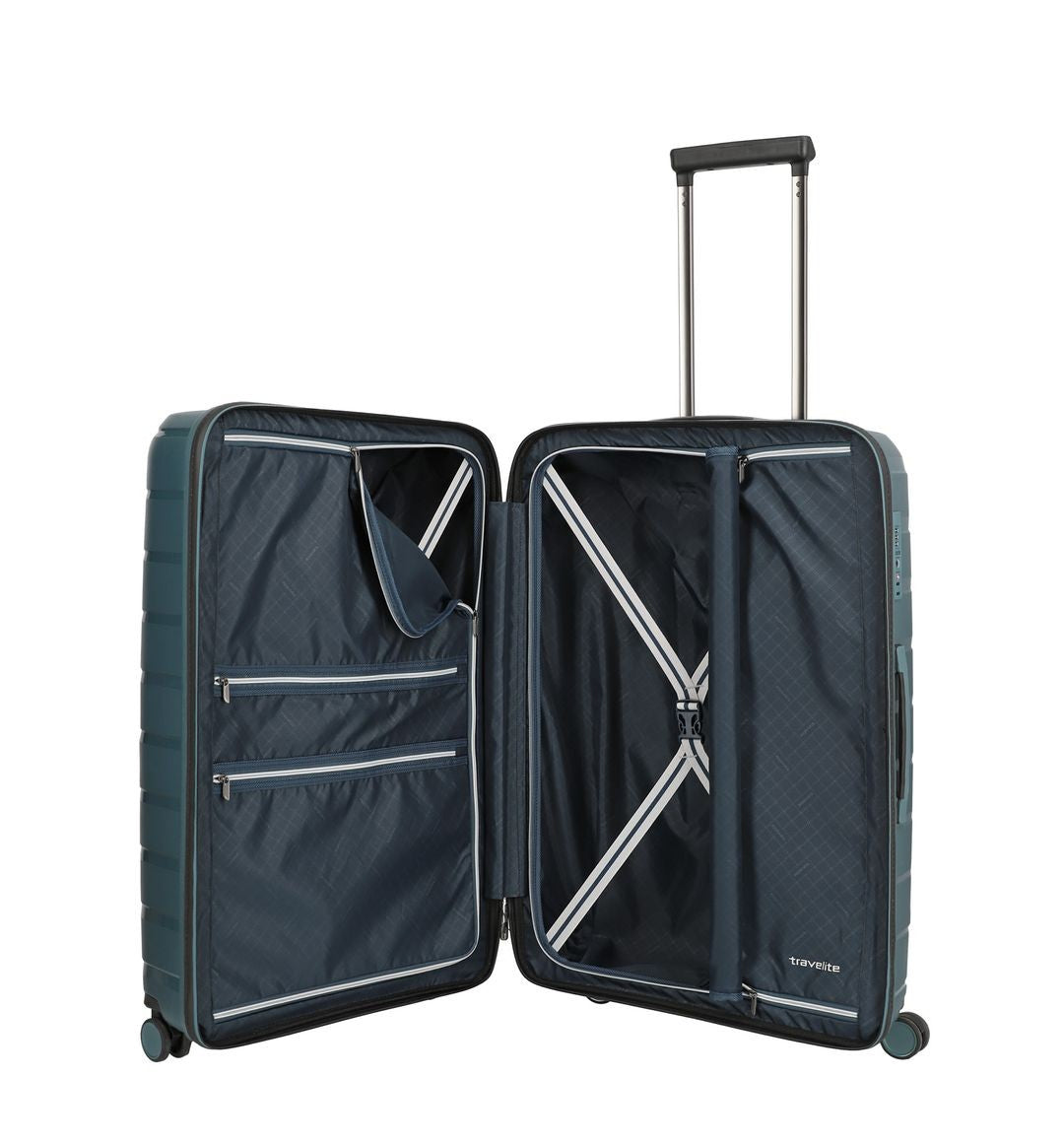 Rigid suitcase set TRAVELITE - Anthacite Air Base