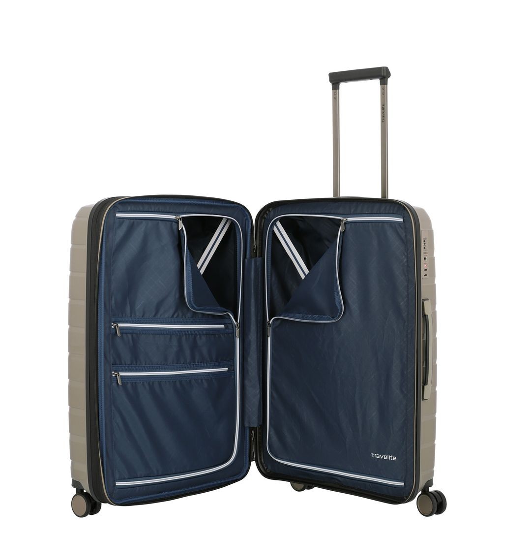 Rigid suitcase set TRAVELITE - Anthacite Air Base