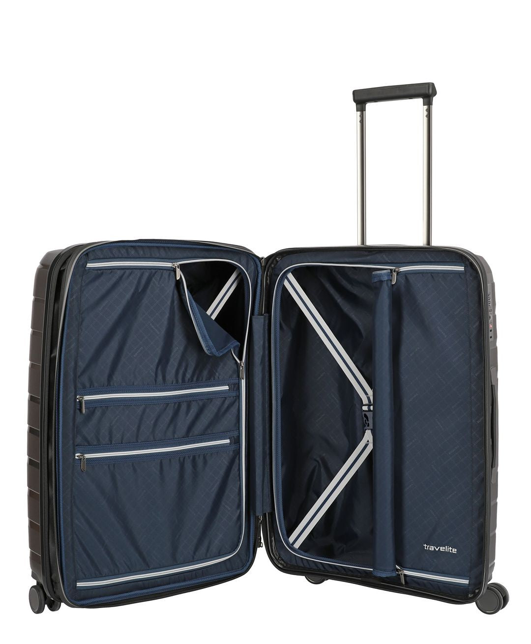 Extendable median suitcase TRAVELITE - Anthacite Air Base