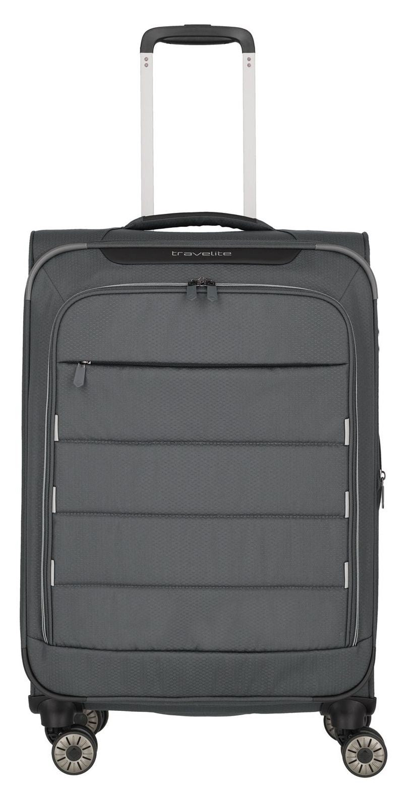 Extensible soft median suitcase TRAVELITE - Skaii Blue 1