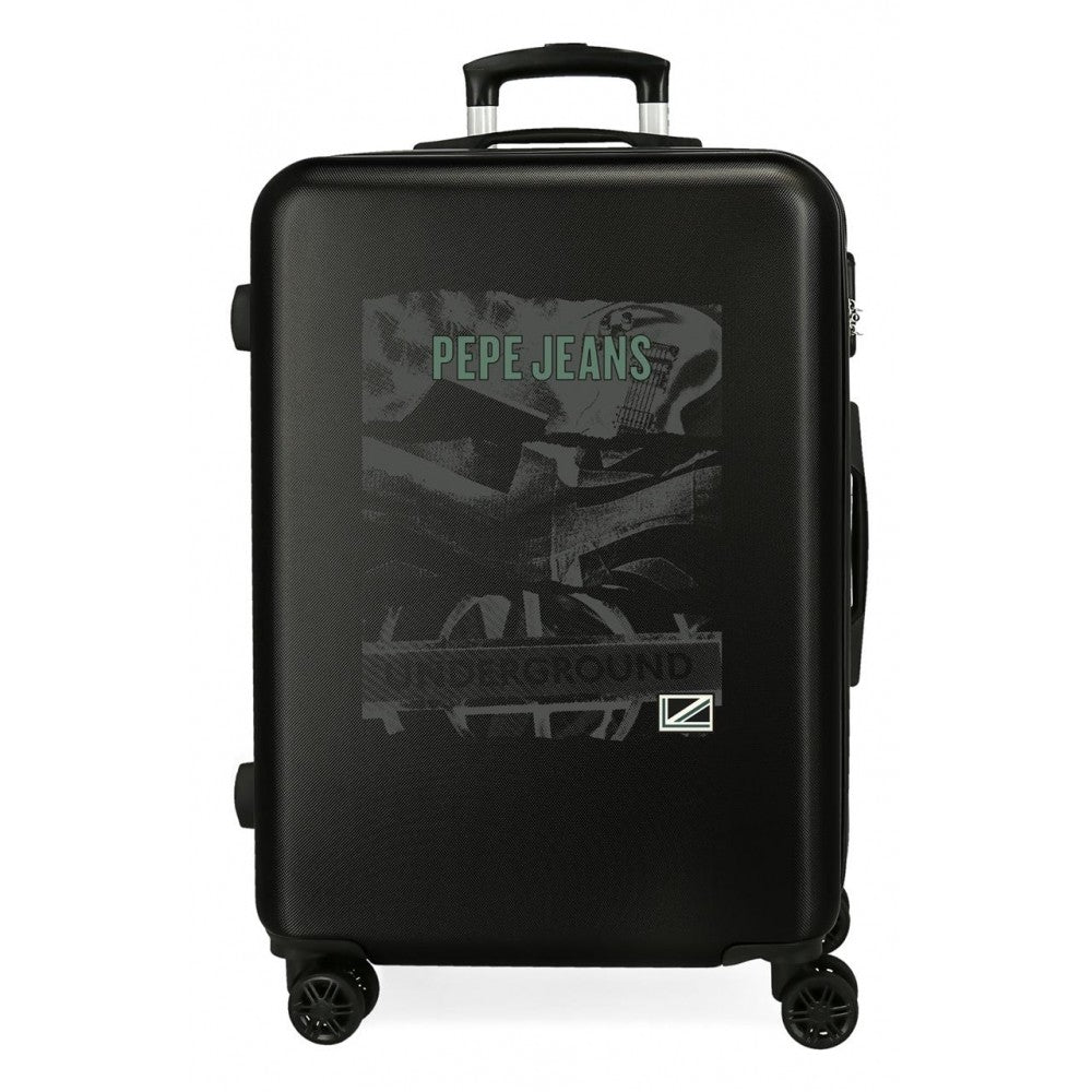 Medium suitcase Pepe Jeans Rigid Davis 65cm