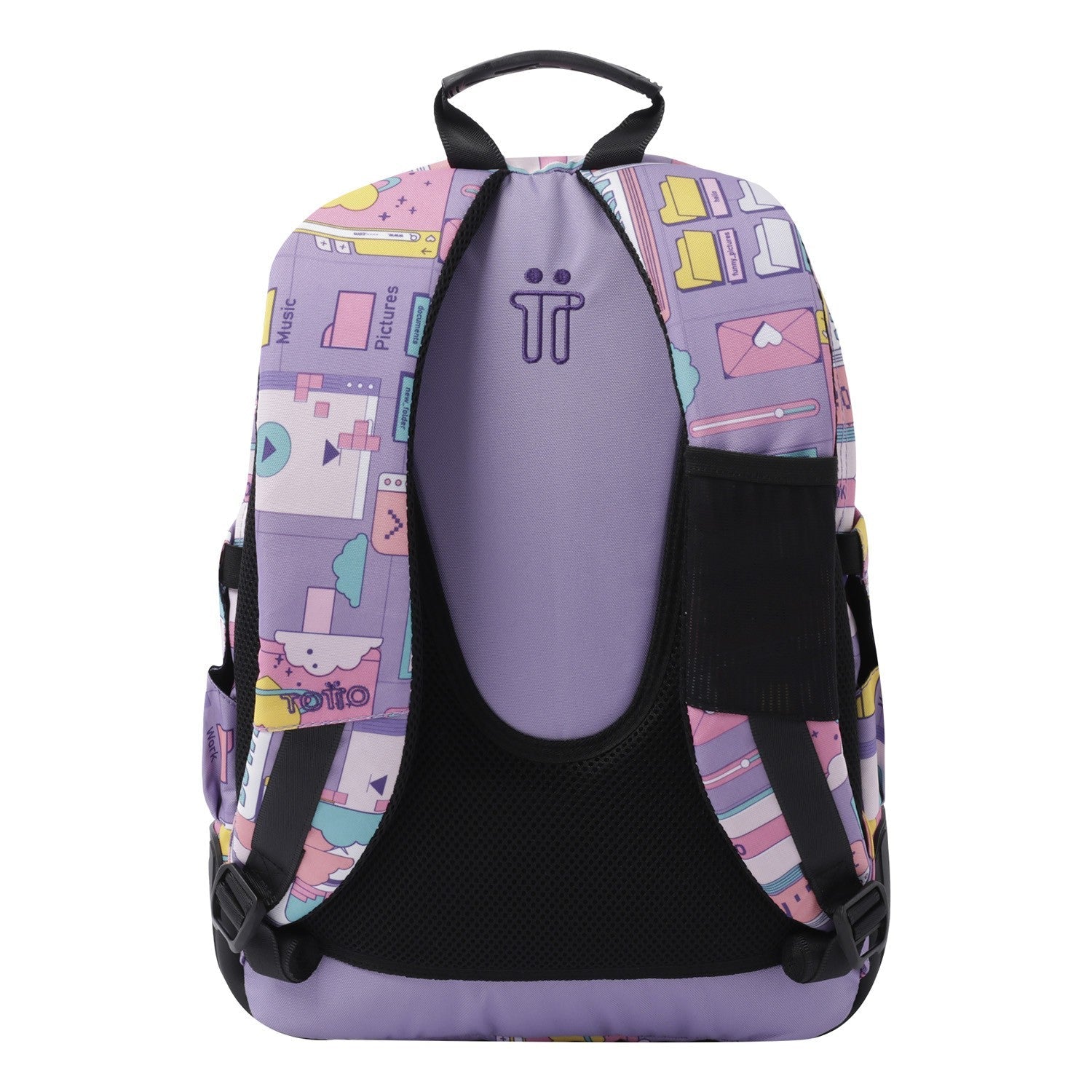 School backpack - crayoles- 2qi - purple cyber purple TOTTO