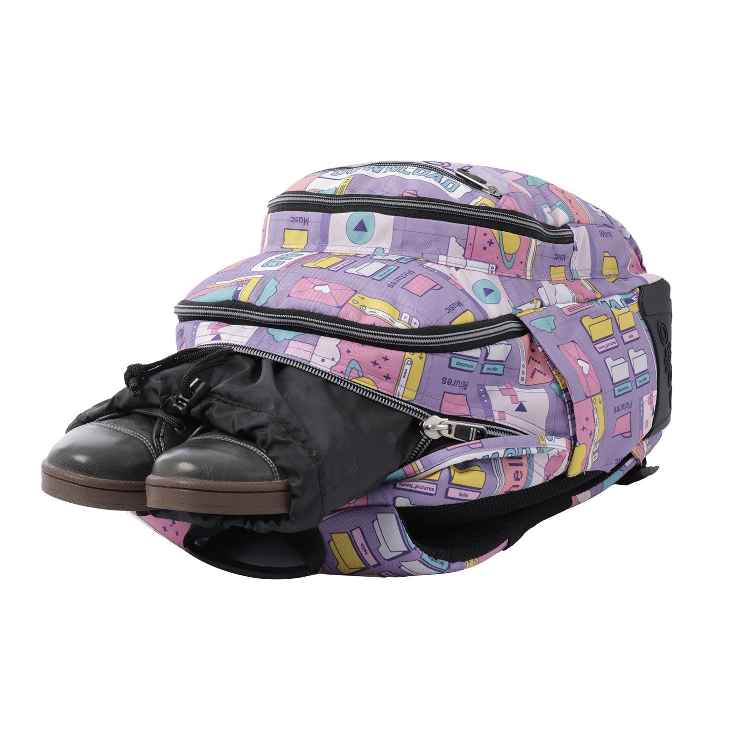 School backpack - crayoles- 2qi - purple cyber purple TOTTO