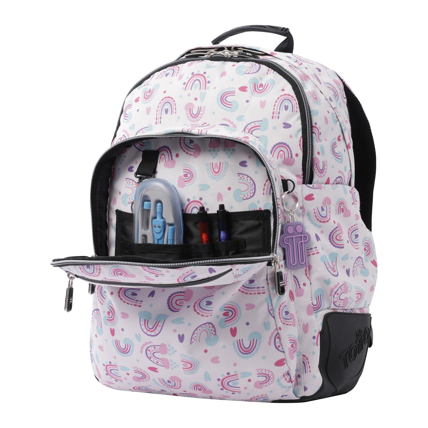 School Backpack - Crayoles- 3H7 - Rainbow TOTTO