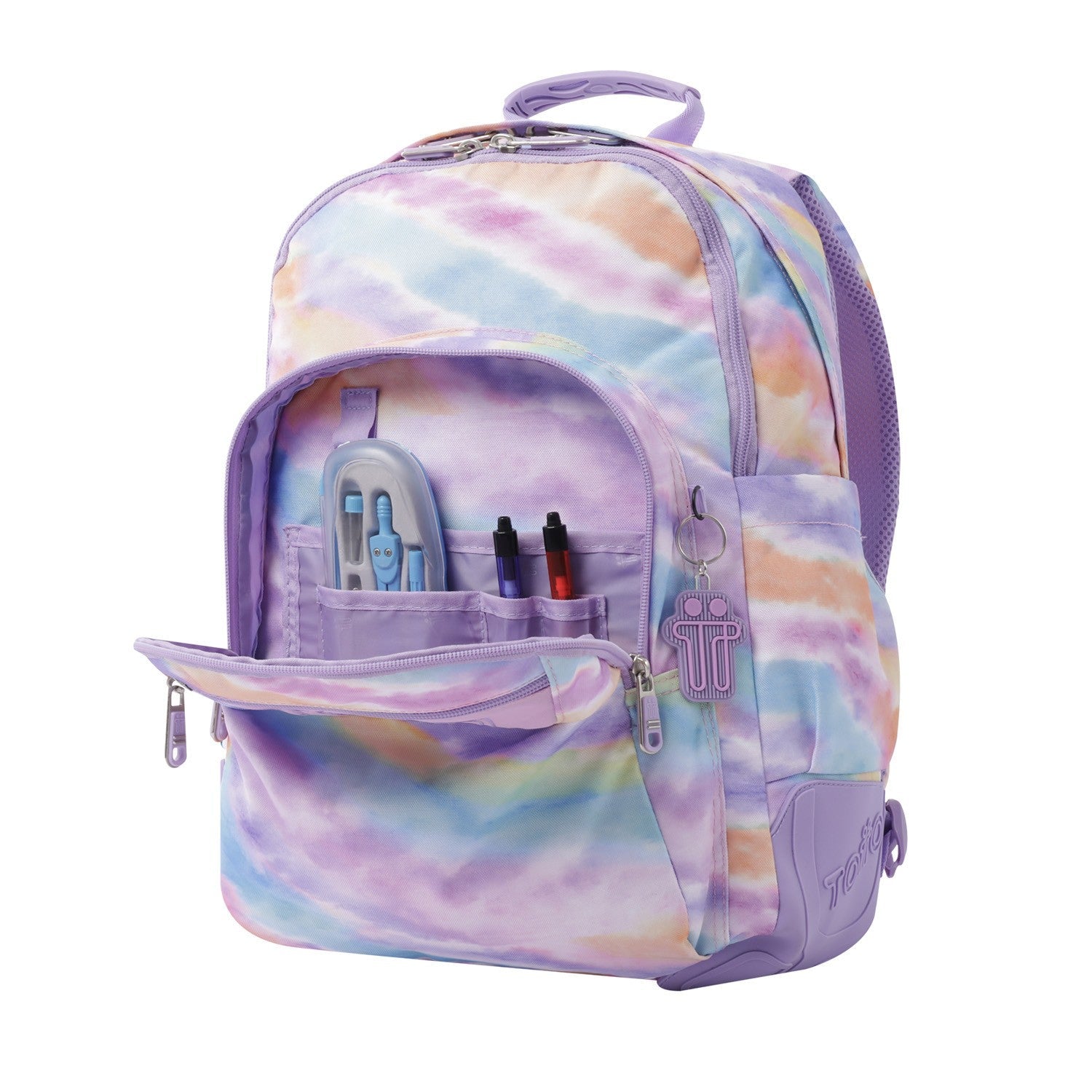 School backpack- crayoles- 8ic- Pastel prints TOTTO