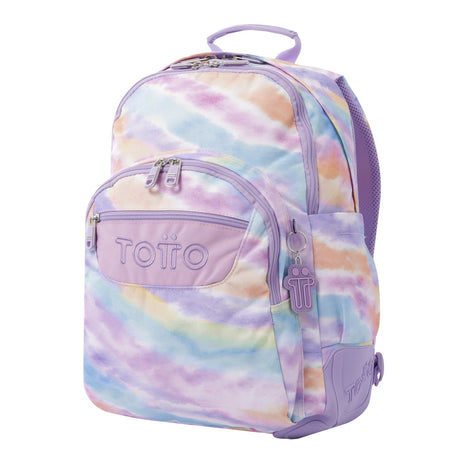 School backpack- crayoles- 8ic- Pastel prints TOTTO