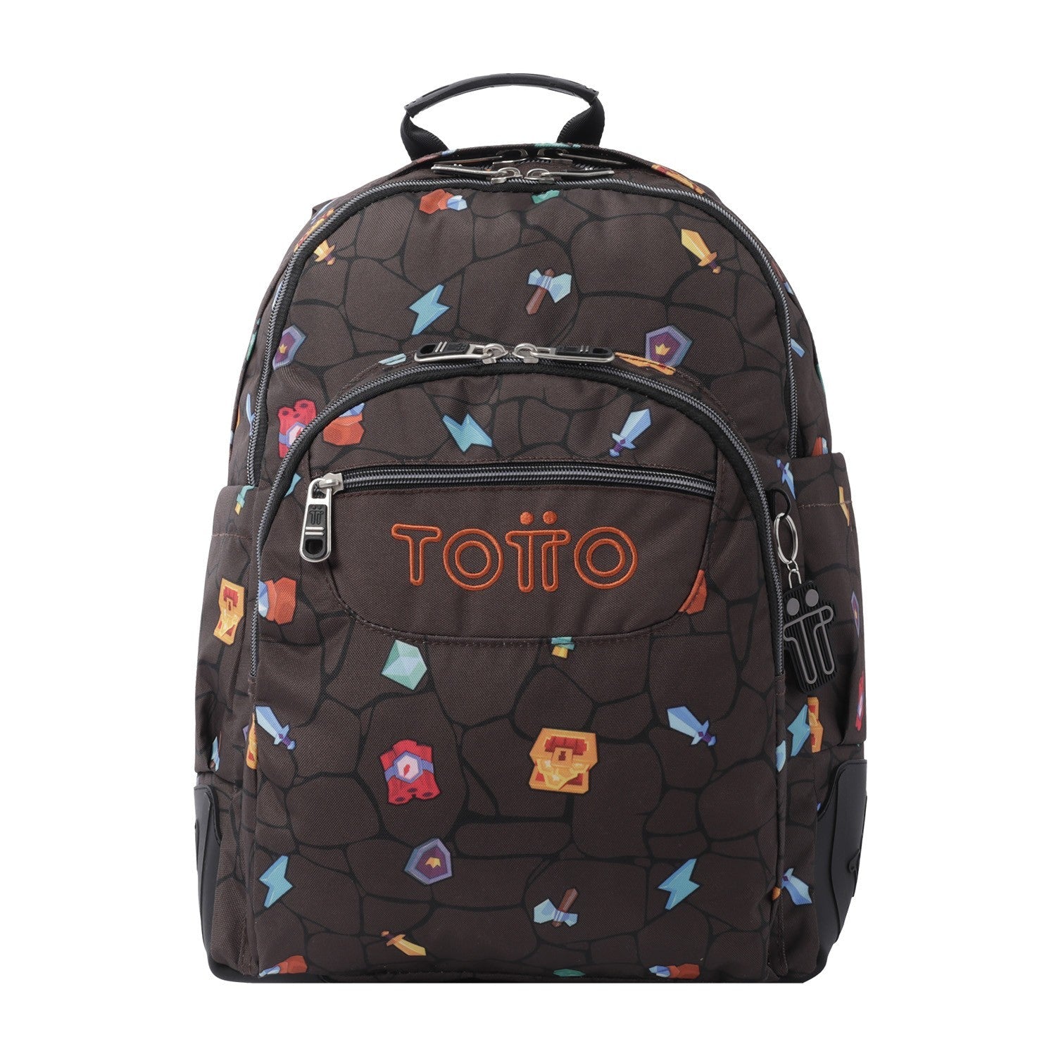 School backpack - crayoles- 3y7 - print video game TOTTO