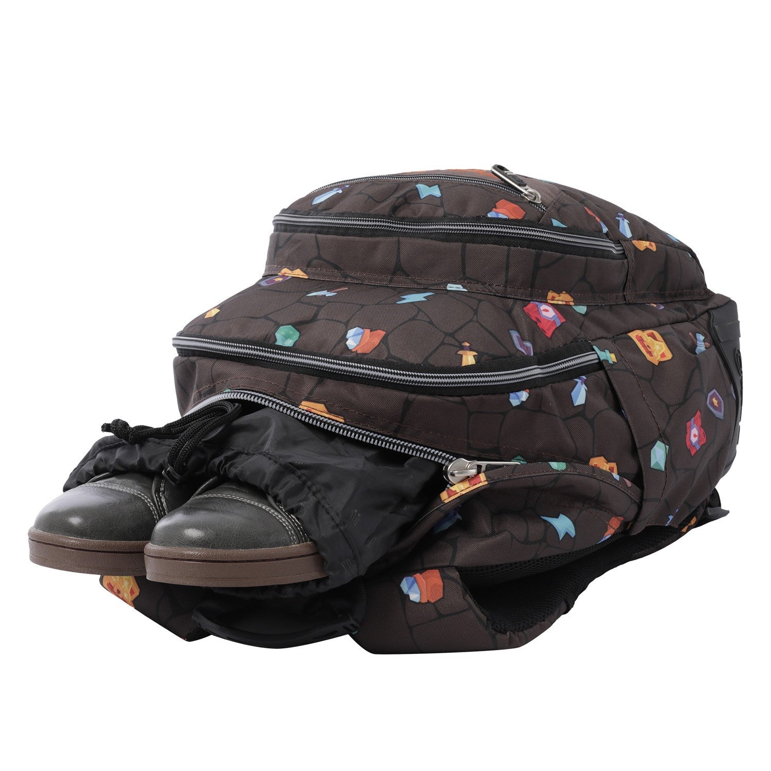 School backpack - crayoles- 3y7 - print video game TOTTO