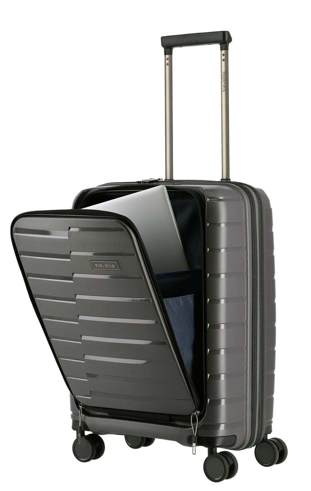 Cabin suitcase With PC compartment -TRAVELITE - Anthacite Air Base